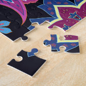 Puzzle Inde Paisley Ornement floral sans joint (Côté)