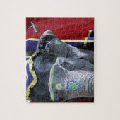 Puzzle Inde, Rajasthan, Jaipur. Le fort d'Amber. (Vertical)