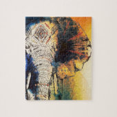 Puzzle Indian elephant (Vertical)