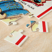 Puzzle Indiana vintage illustrée (Côté)