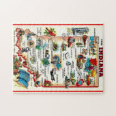 Puzzle Indiana vintage illustrée (Horizontal)