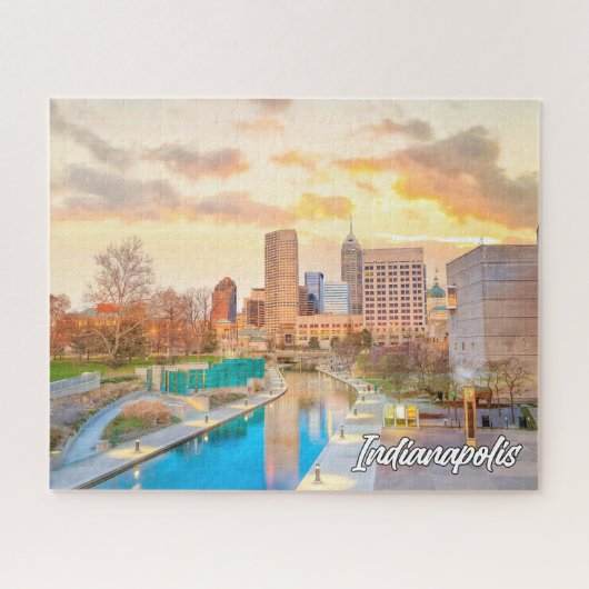 Puzzle Indianapolis, Indiana, États-Unis (Horizontal)