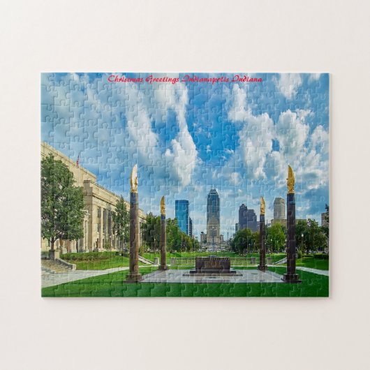 Puzzle Indianapolis Indiana.Joyeux Noël (Horizontal)
