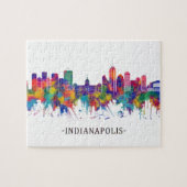 Puzzle Indianapolis Indiana Skyline (Horizontal)