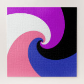 Puzzle Indicateur Abstrait Genderfluide Pride (Horizontal)