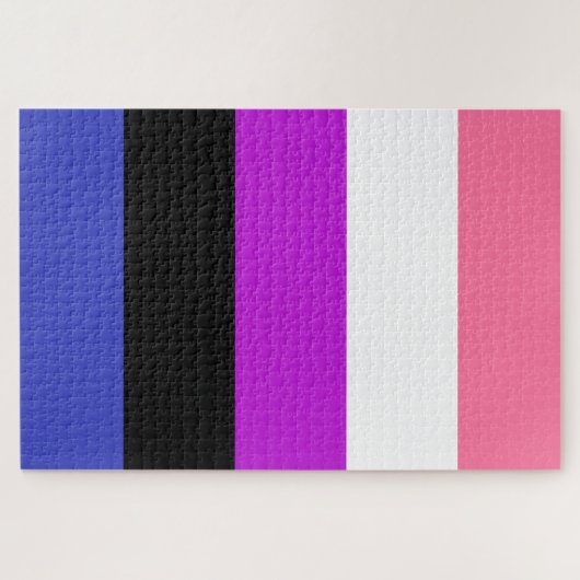 Puzzle Indicateur de la fierté du fluide genderfluide (Horizontal)