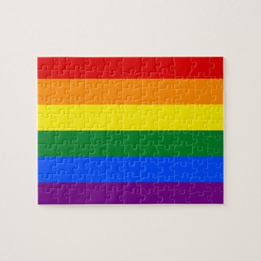 Puzzle Indicateur Gay pride arc-en-ciel (Horizontal)