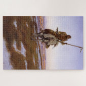 Puzzle Indien cri Charles M Russell Art amérindien (Horizontal)
