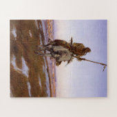 Puzzle Indien cri Charles M Russell Art amérindien (Horizontal)