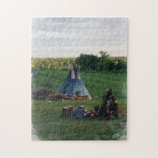 Puzzle Indien d'Amerique indigène seul (Vertical)