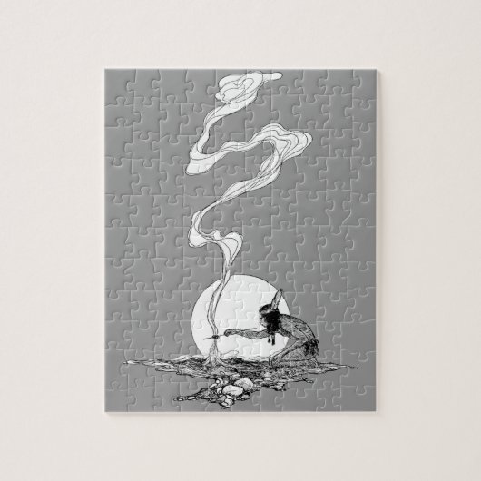 Puzzle Indien dans sa solitude par NC Wyeth Western Vinta (Vertical)