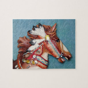Puzzle indien de tête de poney