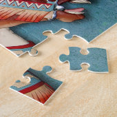 Puzzle indien de tête de poney (Côté)