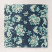 Puzzle Indien Floral Vintage sans fil Motif (Horizontal)