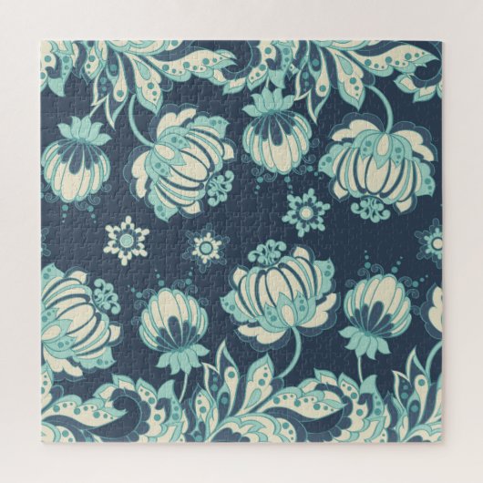 Puzzle Indien Floral Vintage sans fil Motif (Vertical)