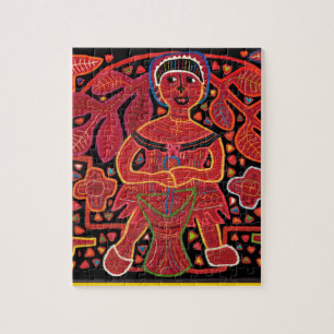 Puzzle Indien Kuna dans la cabane de Cuisine - Tribal