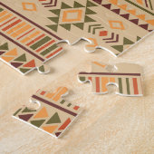 Puzzle Indien péruvien : Tribal Geometry Seamless (Côté)