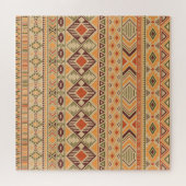 Puzzle Indien péruvien : Tribal Geometry Seamless (Horizontal)