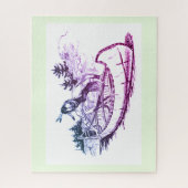 Puzzle Indien rouge avec canot (Vertical)