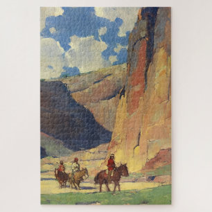 Puzzle « Indiens à travers Canyon de Chelly » par Edgar P