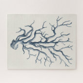 Puzzle Indigo Coral (Horizontal)