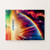 Puzzle Indigo Cosmos Lance Rainbow Vibrant Ciel Lit (Horizontal)