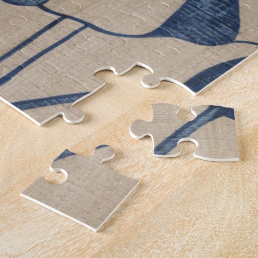 Puzzle Indigo Hibiscus (Côté)