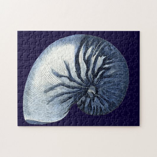 Puzzle Indigo Shells VII (Horizontal)