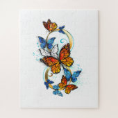 Puzzle Infini de papillons monarques (Vertical)