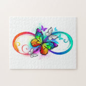 Puzzle Infini lumineux avec papillon arc-en-ciel (Horizontal)