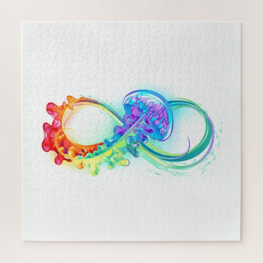 Puzzle Infinité avec la méduse arc-en-ciel (Vertical)