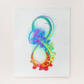 Puzzle Infinité avec la méduse arc-en-ciel (Vertical)