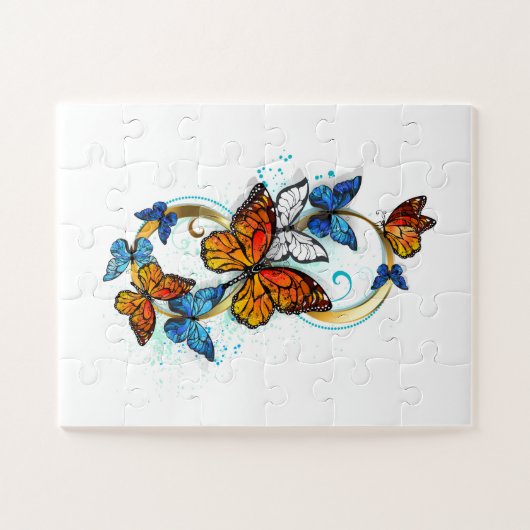 Puzzle Infinité de papillons monarques (Horizontal)