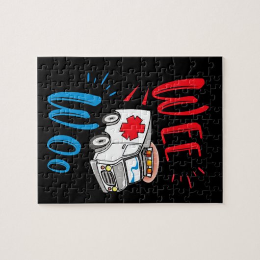 Puzzle infirmière ambulancière (Horizontal)