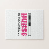 Puzzle Infirmière-cadeau en cours (Horizontal)