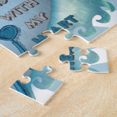 Puzzle infirmière exceptionnelle au coeur bleu (Côté)