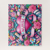 Puzzle Infirmière Royale Rose (Vertical)