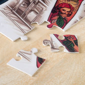 Puzzle Infirmière tatouée Pin-up (Côté)