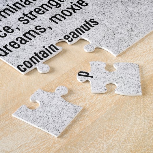 Puzzle Ingredients runner (Côté)