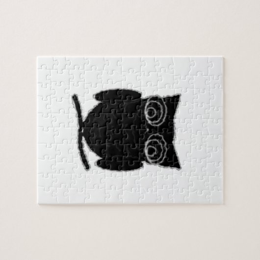 Puzzle Inkblot Owl (Horizontal)