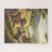 Puzzle Innocent Friendship in Nature's Embrace (Horizontal)