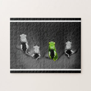 Puzzle Insecte vert grumeleux