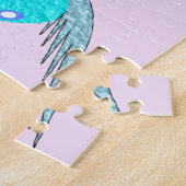 Puzzle Inséparables roses et bleus mignons (Côté)