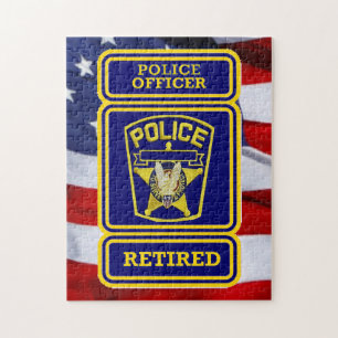 Puzzle Insigne à la retraite de l'agent de police