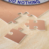 Puzzle Insigne d'étoile de ligne bleue mince (Côté)