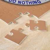 Puzzle Insigne d'étoile de ligne bleue mince (Côté)