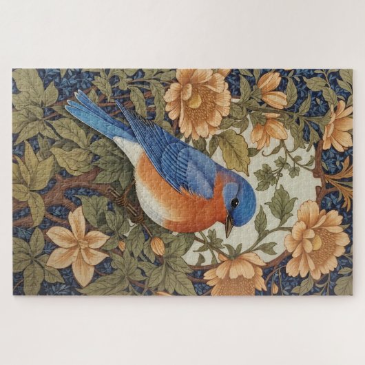 Puzzle Inspiration de l'élégant oiseau bleu de l'Est Will (Horizontal)