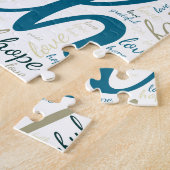 Puzzle Inspiration de l'espoir et de la foi Texte dans le (Côté)