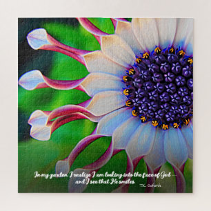 Puzzle Inspiration Purple Rose Daisy Dieu Sourit Floral