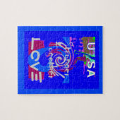 Puzzle Inspiration USA Nous Sommes Forts Ensemble Avec Am (Horizontal)